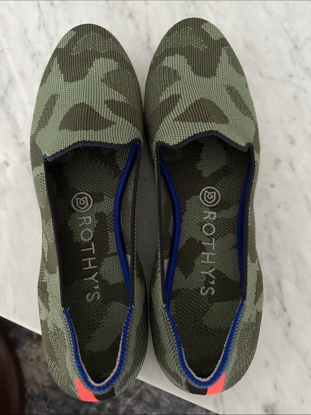 Rothy's Green Camouflage Loafers - Picture 4 of 5